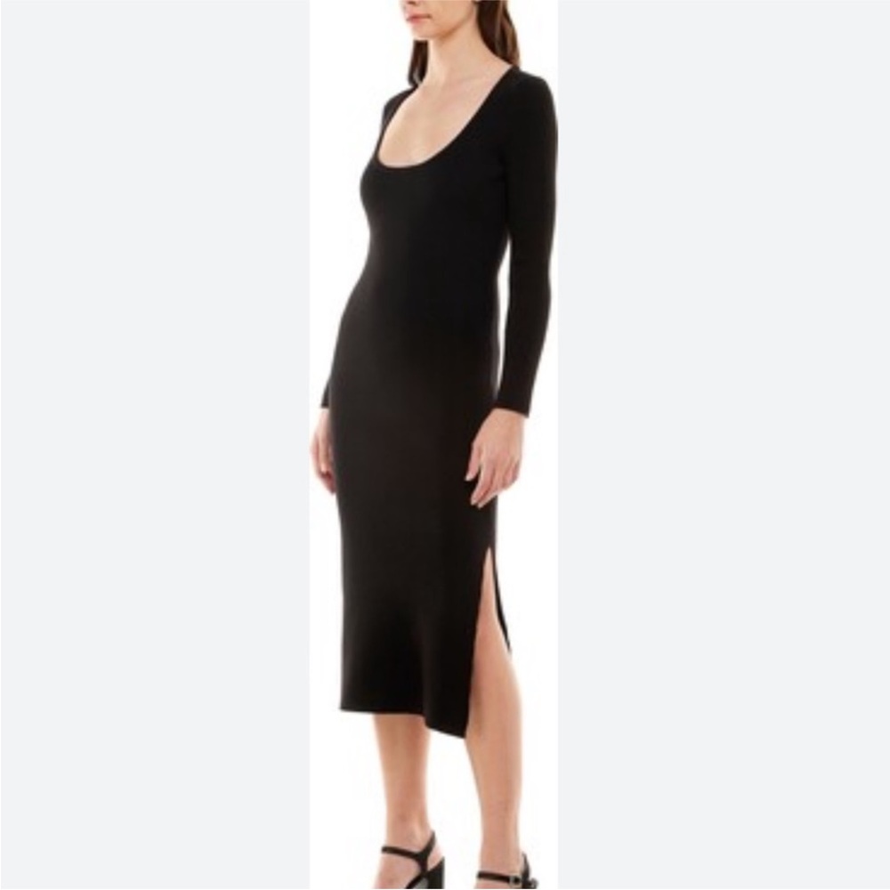 🌼WAYF🌼 Black Long Sleeve Cut-Out Dress - Picture 12 of 13